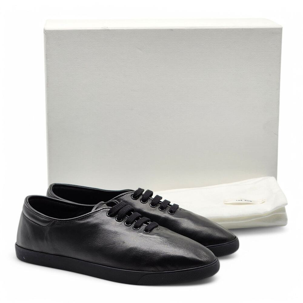 The Row Sam Leather Sneakers - Black - EU 35 / US 5 $1190 NWB